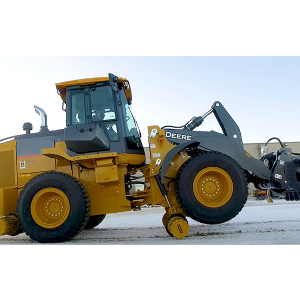 Road-rail dual-purpose loader tractor