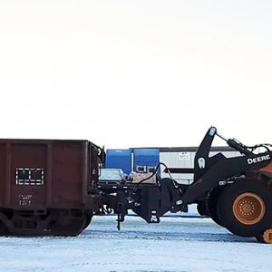 Road-rail dual-purpose loader tractor
